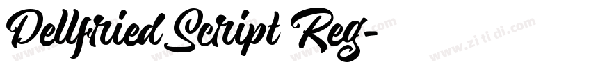 Dellfried Script Reg字体转换